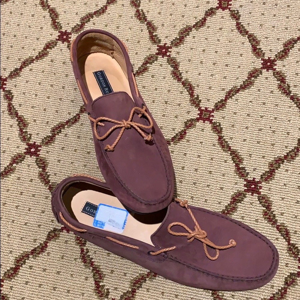 Gordon Rush Red Loafer Driver size 12 Maroon